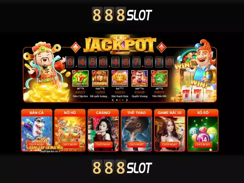 888SLOT – Trải Nghiệm Slot Game Đỉnh Cao Với Nhiều Tính Năng Hấp Dẫn